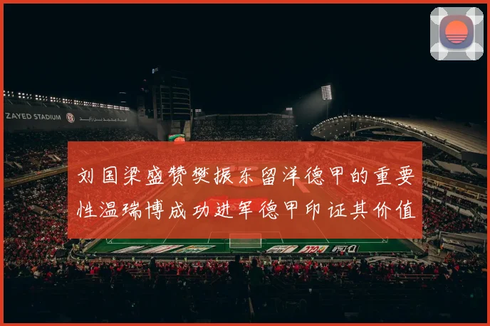 刘国梁盛赞樊振东留洋德甲的重要性温瑞博成功进军德甲印证其价值